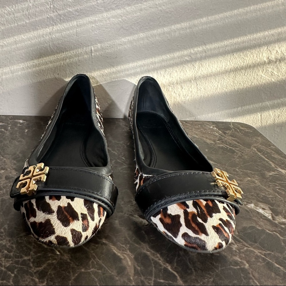 Tory Burch Womens Reva Leopard Print Flats size 7.5
